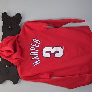 Phillies Outer Stuff Red Happer Hoodie Size Large 14/16